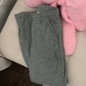 Gray flare sweat pants